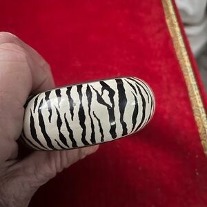 Zebra Print Black and White Bracelet